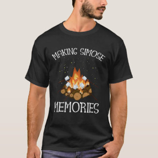 Simose Erinnerungen Camping Fire Camping Campi T-Shirt