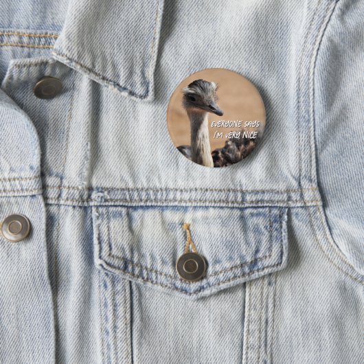 Simpática avestruz button (Beispiel)