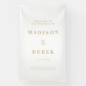 Simpel Elegant Wedding WELCOME Banner (Vertikal)