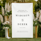 Simpel Elegant Wedding WELCOME Banner