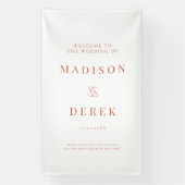 Simpel Elegant Wedding WELCOME Banner (Vertikal)