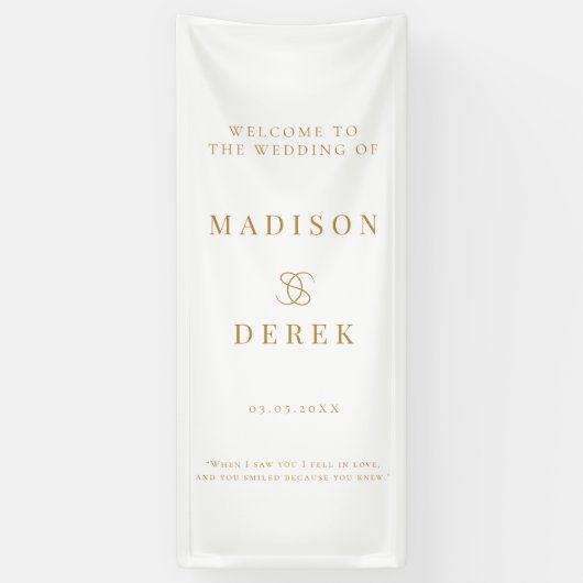Simpel Elegant Wedding WELCOME Banner (Vertikal)