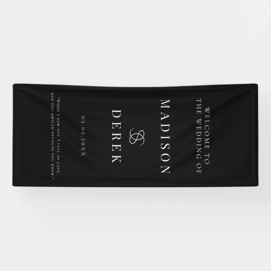Simpel Elegant Wedding WELCOME Banner (Horizontal)