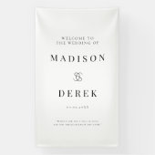 Simpel Elegant Wedding WELCOME Banner (Vertikal)
