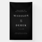 Simpel Elegant Wedding WELCOME Banner (Vertikal)