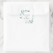 Simpel Eucalyptus Wedding Sticker (Tasche)