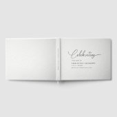 Simpel "Feier des Lebens" Script-Schriftart Gästebuch (Voll)