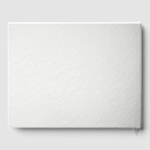 Simpel "Feier des Lebens" Script-Schriftart Gästebuch (Rückseite)