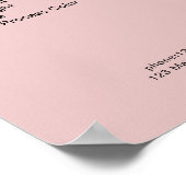 Simpel Pimk Blush Price List Poster (Ecke)