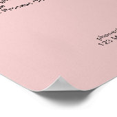 Simpel Pimk Blush Price List Poster (Ecke)