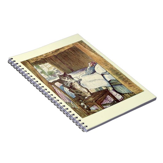 Simpkin die Katze dient Tee - Beatrix Potter Notizblock (Rechte Seite)