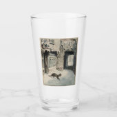 Simpkin the Cat Goes Out (von Beatrix Potter) Glas (Vorderseite)