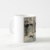 Simpkin the Cat Goes Out (von Beatrix Potter) Kaffeetasse (Vorderseite Links)