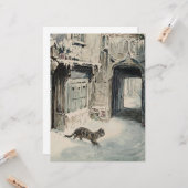 Simpkin the Cat Goes Out (von Beatrix Potter) Karte (Vorderseite/Rückseite Beispiel)