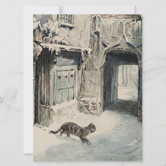 Simpkin the Cat Goes Out (von Beatrix Potter) Karte (Vorderseite)