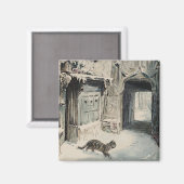 Simpkin the Cat Goes Out (von Beatrix Potter) Magnet (Vorderseite/Rückseite)