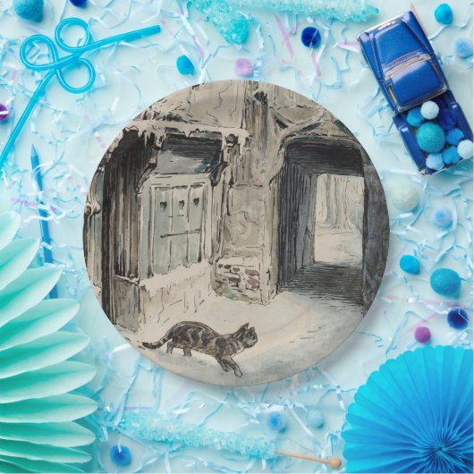 Simpkin the Cat Goes Out (von Beatrix Potter) Pappteller (Party)