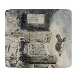 Simpkin the Cat Goes Out (von Beatrix Potter) Schneidebrett