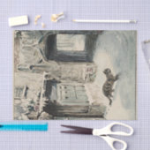 Simpkin the Cat Goes Out (von Beatrix Potter) Seidenpapier (Handwerk)