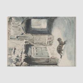 Simpkin the Cat Goes Out (von Beatrix Potter) Seidenpapier