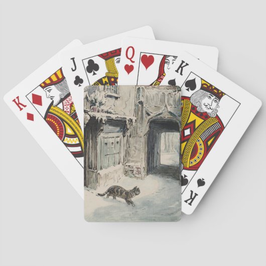 Simpkin the Cat Goes Out (von Beatrix Potter) Spielkarten (Rückseite)