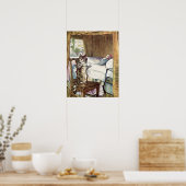 Simpkin the Cat serves Tea Poster (Küche)