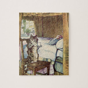 Simpkin the Cat serves Tee - Beatrix Potter Puzzle