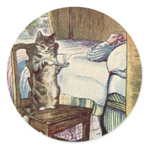 Simpkin the Cat serves Tee - Beatrix Potter