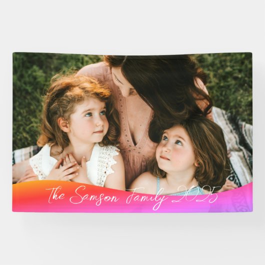 Simple 1 Photo Full Coverage - Script Text Overlay Banner (Horizontal)
