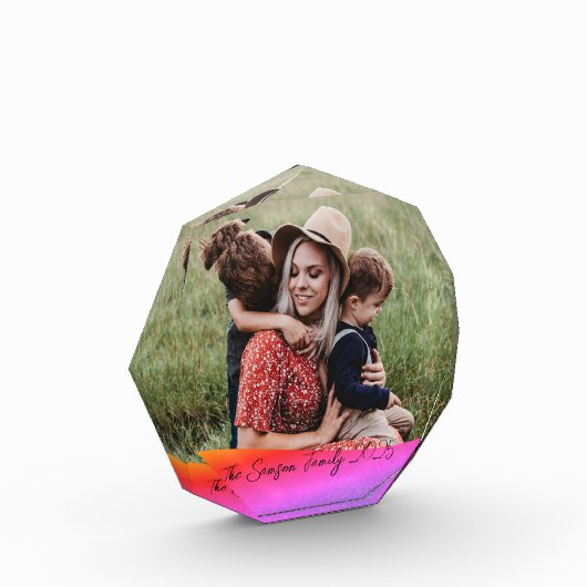 Simple 1 Photo Full Coverage - Script Text Overlay Fotoblock (Links)