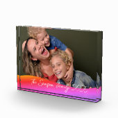 Simple 1 Photo Full Coverage - Script Text Overlay Fotoblock (Rechts)