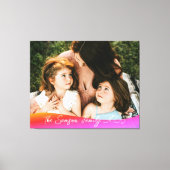 Simple 1 Photo Full Coverage - Script Text Overlay Leinwanddruck (Vorderseite)