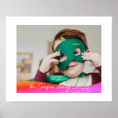 Simple 1 Photo Full Coverage - Script Text Overlay Poster (Vorne)