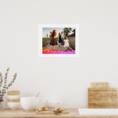 Simple 1 Photo Full Coverage - Script Text Overlay Poster (Küche)