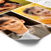 Simple 2026 Calendar 3 Photos Poster (Ecke)