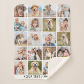 Simple 20 Photo Collage Personalized Pictures Sherpadecke (Vorderseite)
