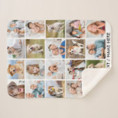 Simple 20 Photo Collage Personalized Pictures Sherpadecke (Vorderseite (Horizontal))