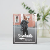 Simple 2 Foto Grad 2022 Abschluss Ankündigung (Stehend Vorderseite)