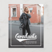 Simple 2 Foto Grad 2022 Abschluss Ankündigung (Vorderseite)