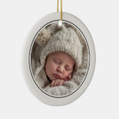 Simple 2 Photo Template Personalized Frame Keramik Ornament (Rechts)