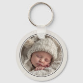 Simple 2 Photo Template Personalized Frame Schlüsselanhänger (Vorderseite)