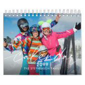 Simple 4 Photos Per Month 2026 Year-At-A-Glance Kalender (Titelbild)