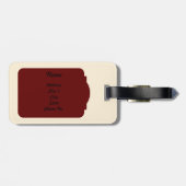 Simple Abstract Luggage Tag Gepäckanhänger (Rückseite horizontal)