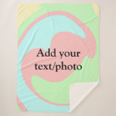 Simple acrylic pour marble add your text name cust sherpadecke (Vorderseite)