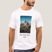 simple add your photo text family holiday kids par T-Shirt (Vorderseite)