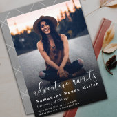 Simple Adventure Awaits Foto Abschluss Einladung