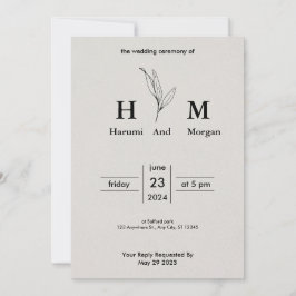 simple affordable Wedding Invitations Einladung