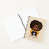 Simple Afro Woman Notizblock (Innenseite)
