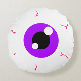 Simple Amethyst Eyeball Rundes Kissen