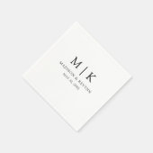 Simple and Chic | Wedding Napkins Serviette (Ecke)